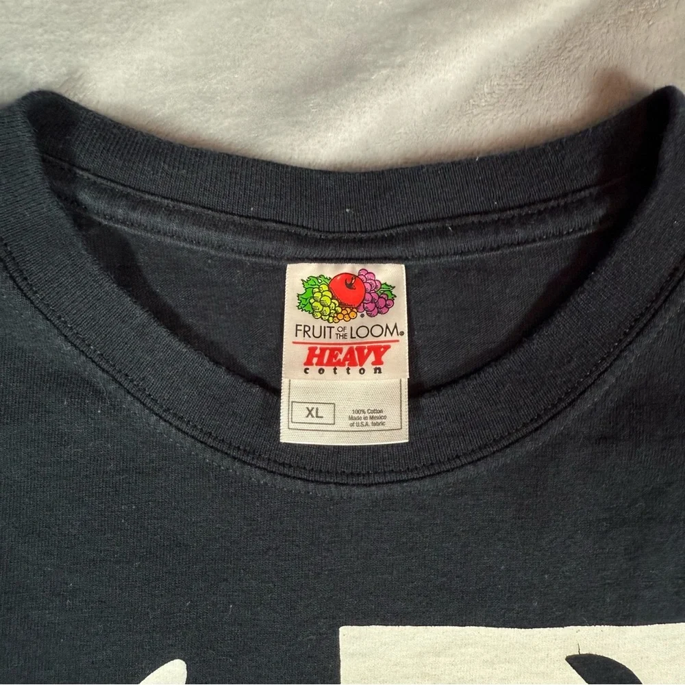 Vintage Scarface Moose Parody T Shirt Mens XL Slim Fit Funny Washed Black Y2K - Picture 3 of 6